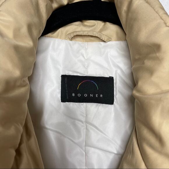BOGNER / tan down puffer ski coat / 10 - Picture 8 of 10